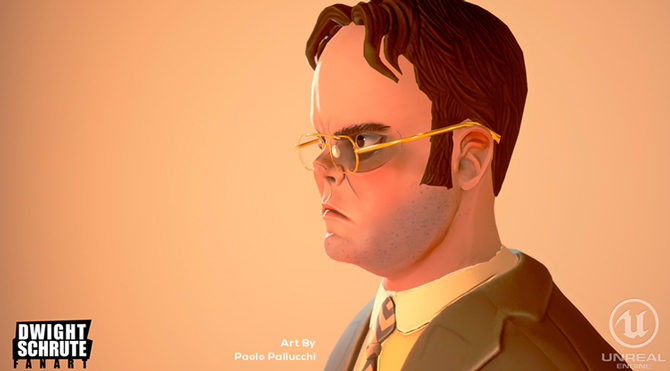 ricreazione di dwight schrute in 3D